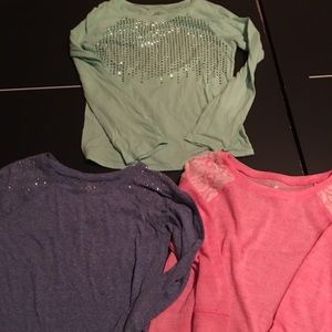 Size 14 Justice shirts!  Sold n bundle!  Size 14